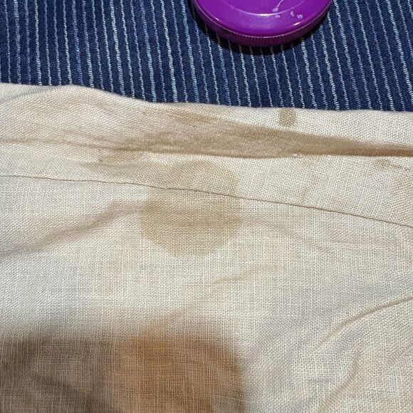 Quacker Factory Linen Pants Womens 2X Beige Boho Coastal Resortcore Lagenlook - Picture 5 of 9